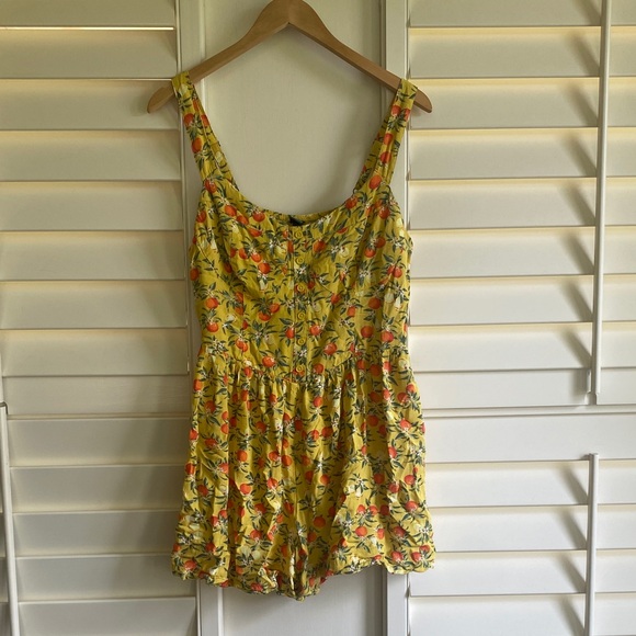 Wild Fable Yellow Floral Romper - Picture 1 of 7